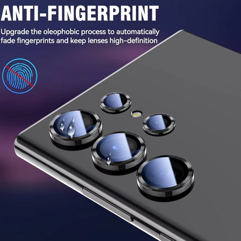 Dành Cho Samsung Galaxy S24 S24Ultra S24Plus Mặt Sau Điện Thoại Bảo Vệ Camera Cho Samsung Galaxy S24 Ultra Plus Hợp Kim Nhôm Ống Kính Máy Ảnh Vòng Nắp Kính Cường Lực Ống Kính