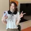 Tweeduj Mùa Hè Hàn Quốc Nơ Ngọt Ngào Cổ Búp Bê Tay Ngắn Dệt Kim Áo Thun Nữ VN
