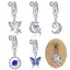 Nhíp Giả Bụng Nhẫn Dangling Rốn Nhẫn Nữ Bướm Trái Tim Mặt Trăng Tòn Ten Kẹp Trên Bụng Nút Nhẫn Không Xuyên Trang Sức VN