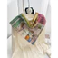 ☘️Khăn lụa Đa năng Phong cách retro Pháp Lãng Mạn Phù Hợp Với Nhỏ Tươi Nguyên Chất Cotton Khăn Vuông Nữ Mùa Hè Mỏng Phong Cách Thời Trang Tính Khí Khăn Lụa Khăn Trang Trí