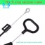 Tay cầm thay thế vòng D, dành cho cáp tay cầm Lazyboy, Bộ phận thay thế ống lót cáp nhả, 2 gói