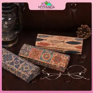 Hộp đựng kính nút chai tự nhiên MYPANDA Vỏ cứng Vỏ sò Hộp đựng kính mắt đẹp mắt dành cho nam và nữ Kính cận thị.
