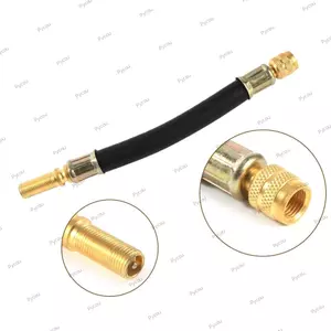 PYCOU 4 Phần mở rộng van lốp, Van lốp linh hoạt cao su linh hoạt 140mm, nhỏ gọn với 2 kẹp Bộ chuyển đổi mở rộng van mở rộng linh hoạt đa năng Cửa hàng tự động
