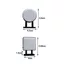Nhãn dán tủ lạnh SMILE, Mini có đèn LED Nam châm trang trí tủ lạnh, Trống di động không có hoa văn Nhựa tròn vuông tiện lợi Cửa hàng đèn hiệu không gian nhà