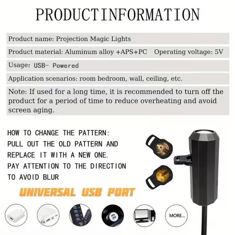 Springevenstar Mười Hai Mẫu Đèn Chiếu USB Tôn Giáo Trang Trí Phòng Ngủ Đèn Ngủ Cầu Nguyện Và Học Tập Springevenstar