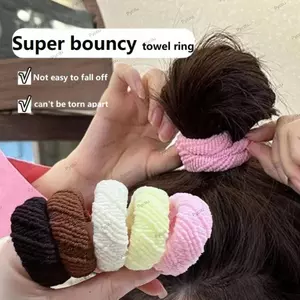 PYCOU 5 / 10 Dây Buộc Tóc, Trang Trí Kiểu Dáng Độ Đàn Hồi Cao Scrunchies, Dây Buộc Tóc Dày Màu Phối Bền Đẹp Cho Nữ Bé Gái