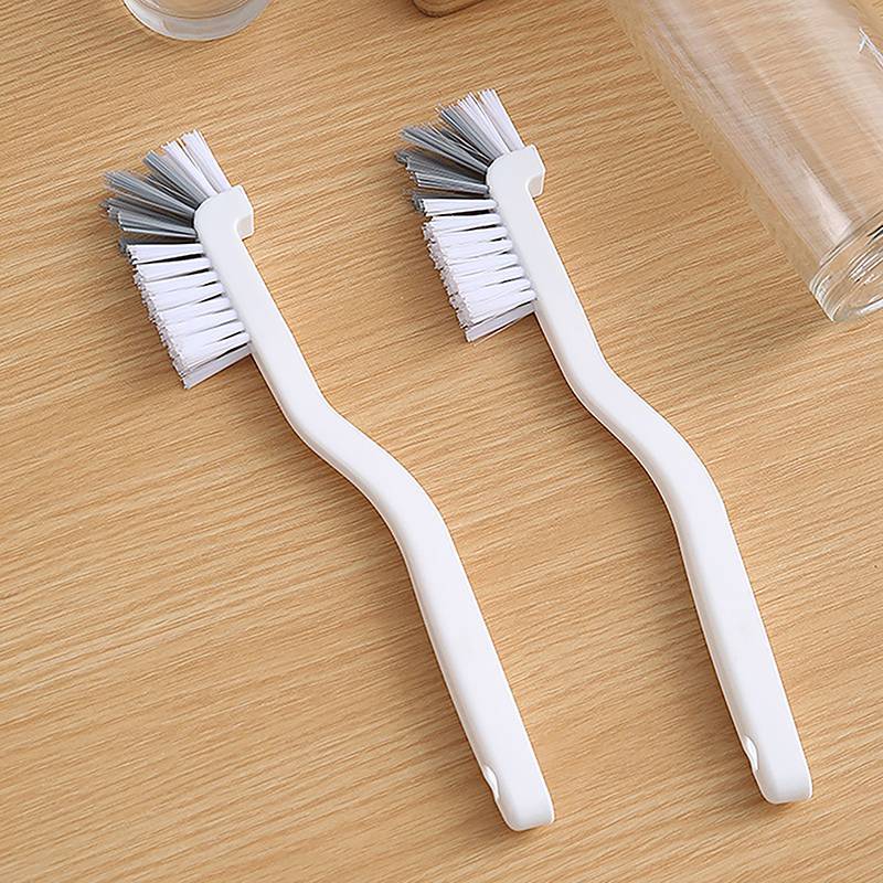 Bàn chải làm sạch tay cầm dài 1 chiếc, đầu nhựa, dùng cho chai sữa, ống thủy tinh, đồ dùng nhà bếp