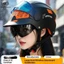 QMP Xe Máy Xe Điện Mũ Bảo Hiểm Unisex Mùa Hè Chống Nắng Cửa Nửa Mũ Bảo Hiểm Bốn Mùa Đa Năng Ông