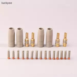 Luckyew 9 Cái 0.8 / 1.0 / 1.2mm MIG Đèn Pin Gas Đầu Giá Đỡ Bộ Phận Bảo Vệ 15AK Đèn Pin Hàn Mới Lớp Phủ Bảo Vệ Vòi Phun TQ