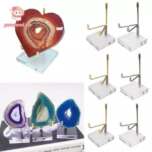 Đế bóng pha lê PWSEND, Đế trang sức trong suốt Giá đỡ bóng pha lê, Sáng tạo Acrylic Craft Mineral Kệ trưng bày hình cầu Chân đế Đạo cụ chụp ảnh