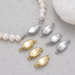 PYCOU 4 Khóa Đậu Khóa Chốt, DIY Đồng Trang Sức Làm Kết Nối Khóa, Đồ Thủ Công Trang Sức Làm Phụ Kiện Trang Sức Phụ Kiện Trang Sức