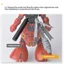 Yoo Chi tiết cao 118Mm RG Sazabi Thanh nhiên liệu bổ sung một phần cho những người đam mê cung cấp tùy chọn tư thế đôi