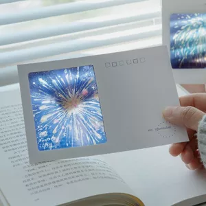 Chaoyuhua Phim Ngược Thiệp Chúc Mừng Cao Cấp Viết Tay Thẻ Ánh Sáng Chiếu Trong Suốt Thẻ Ngược Quà Tặng Sinh Nhật 6.2