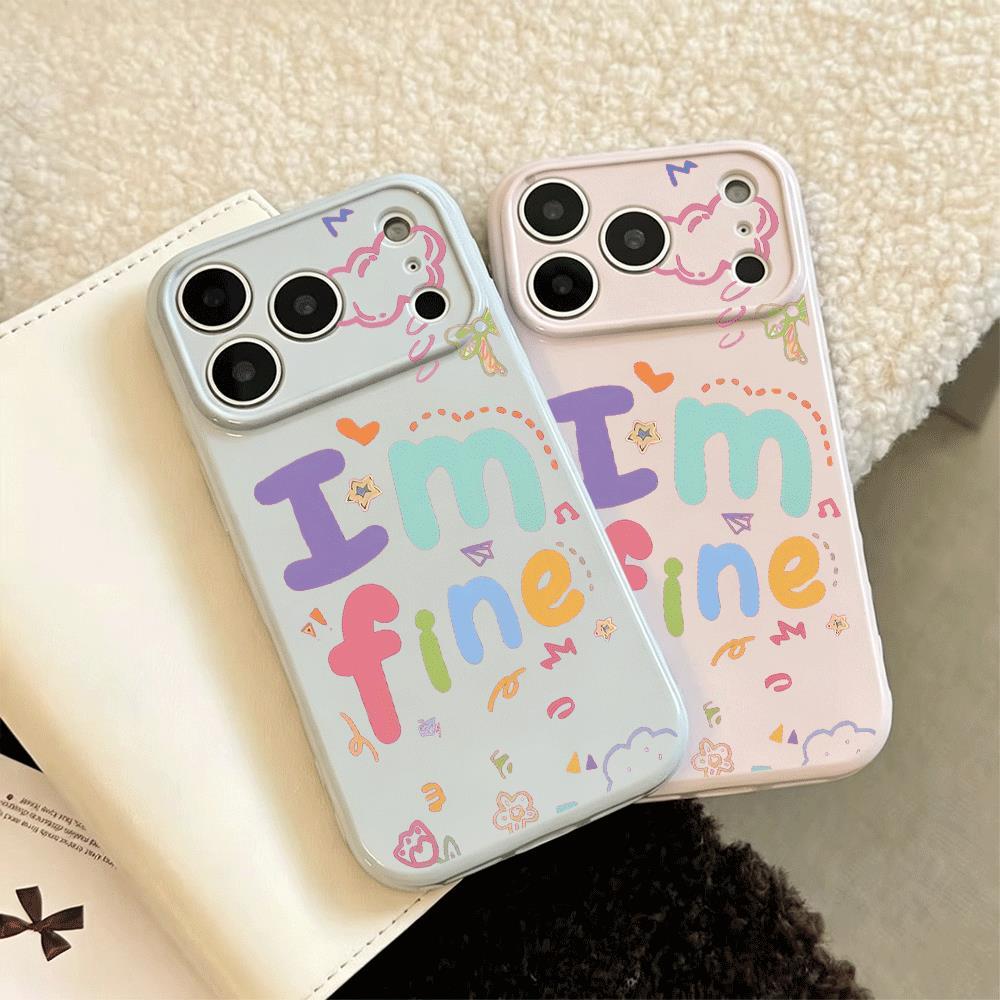 I'm fine từ màu sắc cho trường hợp iPhone 17promax 161514plus soft case 1311211