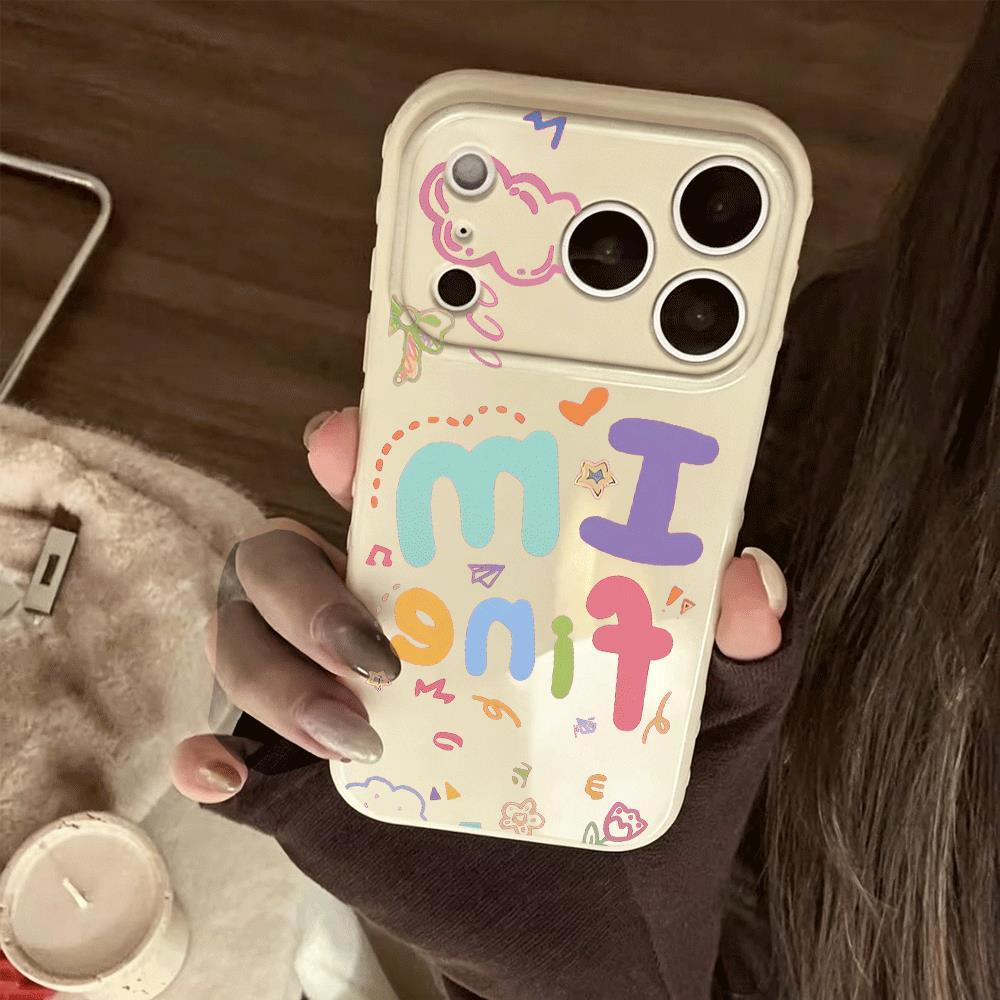 I'm fine từ màu sắc cho trường hợp iPhone 17promax 161514plus soft case 1311211
