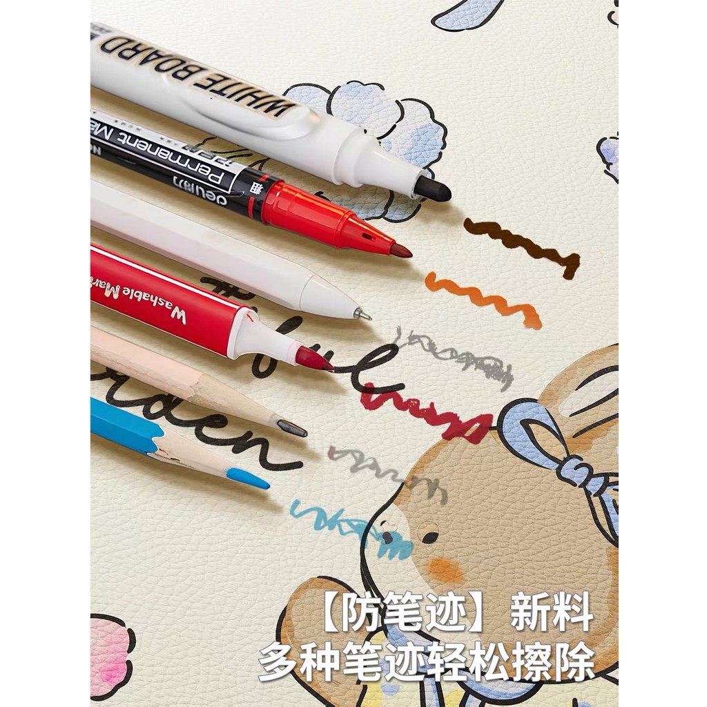 Thảm lót chuột lớn nâng cấp 35x80cm chống nước chống trượt màu pastel dễ thương cho bàn học làm việc trang trí quà tặng