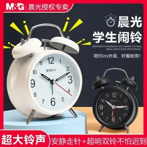Đồng hồ báo thức phong cách đơn giản Thích hợp cho người lao động Công sở Báo động kim loại gia đình khó khăn siêu lớn Trường trung học cơ sở bền 6.3