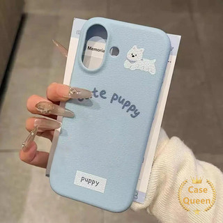 Cho iPhone 17 11 16 15 13 12 14 Pro Max Air 14 Plus Hoạt Hình Đơn Giản Dễ Thương Chó Lychee Họa Tiết