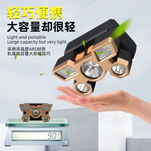 Đầu LED Ngoài Trời Công Suất Cao usb Có Thể Đeo Đèn Pin Chống Thấm Nước Câu Cá Đêm Đèn Pha Câu Cá Đêm