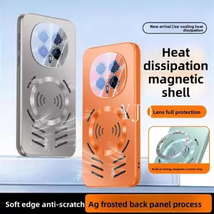 YJD Ốp Lưng Cho Honor Magic8 Pro Mẫu Mới AG Matte Back Panel Bảo Vệ Ống Kính Từ Tính Tản Nhiệt Thu Hút Từ Tính Vỏ Điện Thoại Chống Rơi