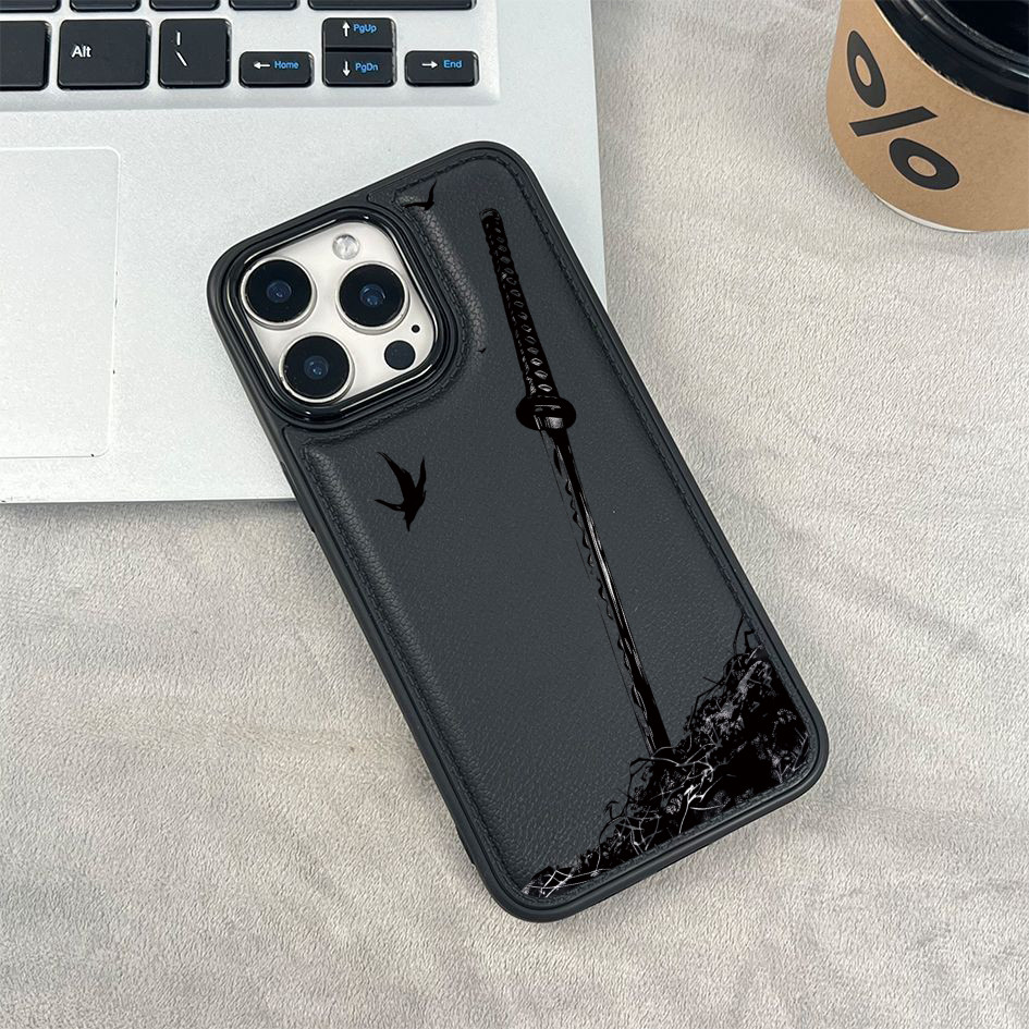 Hình bóng kiếm Samurai cho iPhone 17/16 Pro