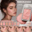 Phấn má hồng phấn FAVORITEGOODS‌, Bảng Highlighter Matte Shimmer chống nhòe, Phấn má hồng chống thấm nước lâu trôi màu hồng‌ Mỹ phẩm
