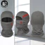 Musion Lưới In Màu Đỏ Balaclava Lỗ Một Mắt Thoáng Khí Toàn Mặt Cho Xe Máy Trượt Tuyết Hip Hop Dạo Phố