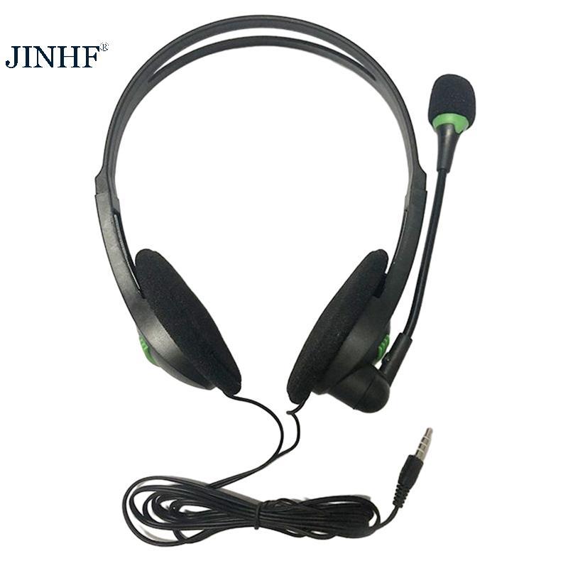 Tai nghe có dây JINHF 3,5mm Tai nghe đa năng có micrô Tai nghe khử tiếng ồn cho máy tính xách tay HOT