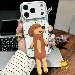 Ốp Điện Thoại Giá Đỡ Chó Dễ Thương Cho Redmi K90 Pro Max K80 K70 K70E K60 K60E K50 Ultra K50i K40 K40S Turbo 5 Max 4 Pro 5G 4G Bao Da Hoạt Hình Ngôi Sao Da PU Vỏ Mềm