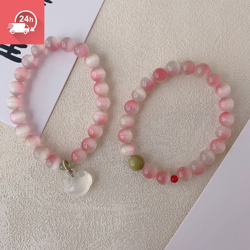 Ngọc bích tự nhiên: Thời trang mới Mã não phong cách Trung Quốc Chúc may mắn cho vòng tay nữ