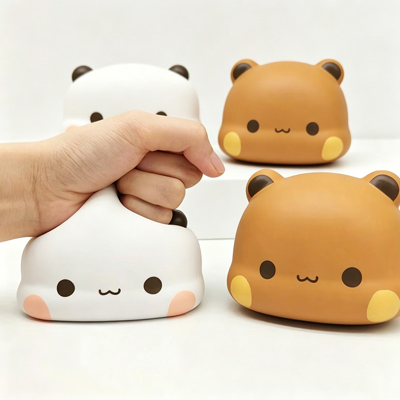 2 Chiếc Gấu Trúc Yiers Bubu Dudu Fidget Bóp Đồ Chơi Siêu Mềm Squishy Giảm Căng Thẳng Đồ Chơi Cho Trẻ Em Người Lớn Đồ Chơi Cảm Giác