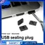 10 CÁI Độ bền Cổng USB Chặn USB A Cổng Tăng cường Bảo vệ cổng an ninh dữ liệu cho máy tính và máy tính xách tay