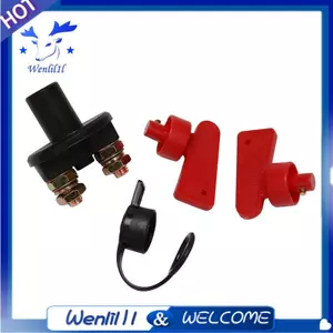 Bộ cách ly pin Ngắt kết nối Công tắc ngắt nguồn cho xe biển Thuyền RV ATV Xe có 2 phím (Loại I 1 chiếc)