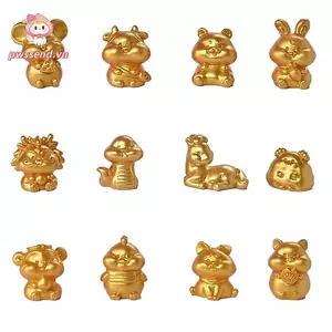 PWSEND Bò Tượng Nhỏ Trang Trí Nhà Cửa Micro Phong Cảnh Tượng Nhỏ Thủ Công Phụ Kiện Dễ Thương Micro Phong Cảnh