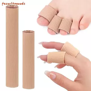 FAVORITEGOODS 1 Cái Vỏ Bảo Vệ Ngón Tay, Ống Gel Ngón Chân Vải 15cm, Miếng Silicon Mềm Đế Đệm Ngón Chân Chăm Sóc Chân Móng Chân