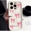 Dành Cho Honor 400 200 500 600 Smart 90 Pro Lite X8D X6D X8 X5C Plus Play 10 4G 5G Dễ Thương Nơ Màu Hồng Silicon Thiết Kế Mới Vỏ Điện Thoại Chống Sốc Mềm