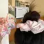 ZK Thời Trang Hàn Quốc Scrunchies Hoa, Dây Buộc Tóc Co Giãn, 60-100 Chiếc VN