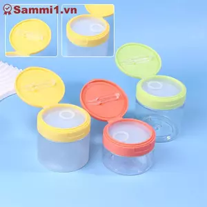 Bình tẩy trang ZK 200-350ml kèm nhíp, Chai bảo quản miệng rộng trong suốt VN