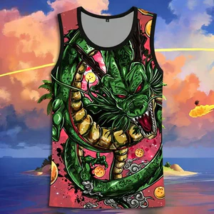 Mới Nhất Dragon Ball Z Majin Buu Frieza Anime 3D In Tank Top, Áo Thể Thao Thông Thường Thoáng Khí Cho Nam