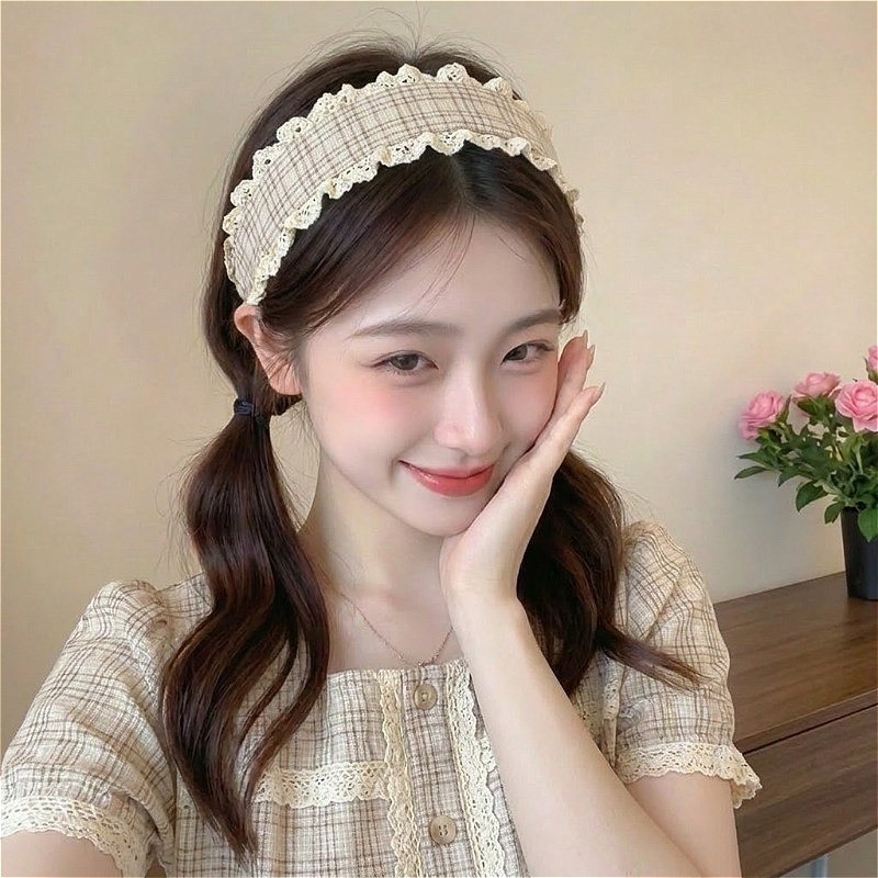 Băng Đô Miếng Dán Tóc Velcro Magic Dán Hoa Dễ Thương Thời Trang Hàn Quốc - Phụ Kiện Tóc