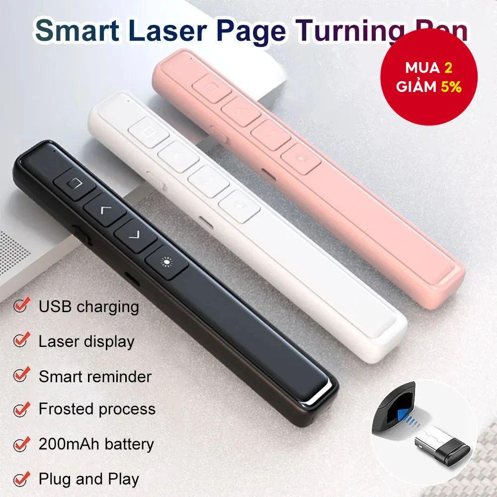 2.4GHz Trình bày không dây Clicker Powerpoint Pen USB Điều khiển từ xa Bút lật cho văn phòng Giảng dạy Máy chiếu PPT Trình bày Đen Hồng