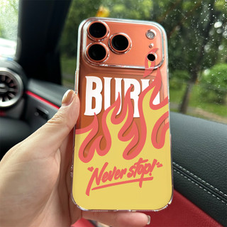 Lửa Graffiti ỐP đIệN ThoạI Cho IPhone 17 16PRO 15Plus 14 13 12 11 Promax XR XSMAX ốP Silicon TPU MềM Trong SuốT