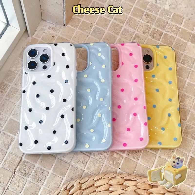 Ốp lưng iphone thời trang chấm bi đơn giản cho iPhone 13 16 15 17 12 11 14 Pro Max Xs Max XR 7Plus