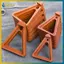 BVY 4 Chậu Cây Chân Chậu Hoa Hỗ Trợ Tam Giác Vô Hình Giá Đỡ Thoáng Khí Chậu Hoa Risers Vườn Chậu Trồng Dụng Cụ.