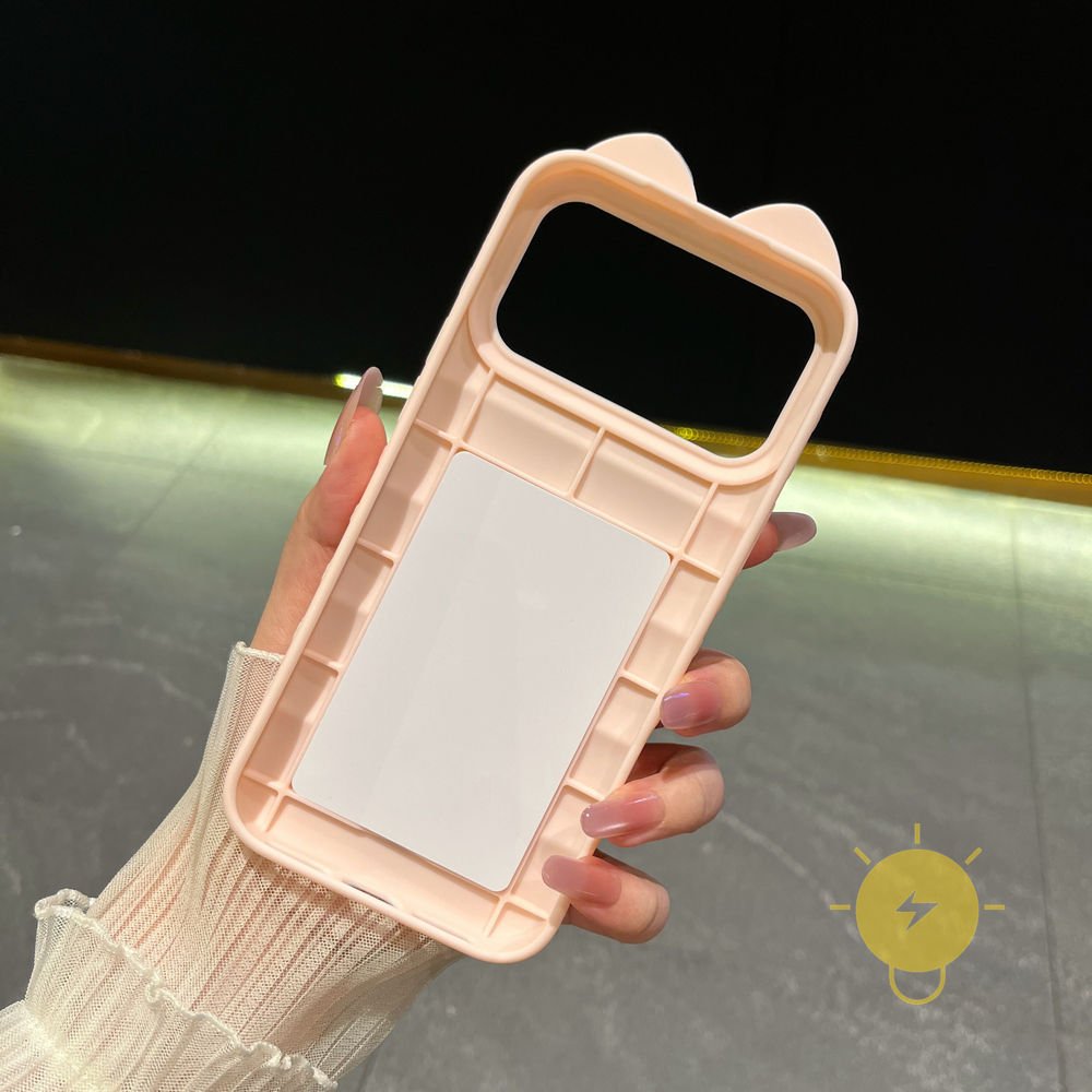 Phone Case For iPhone 17 Pro Max 16 15 14 15/14/13 TPU Cat Soft PU 3D Aesthetic Korean Cute