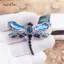AqToCna Chuồn Chuồn Kim Cương Giả Thổ Cẩm Trang Sức Vintage Pha Lê Thổ Cẩm Pin Phụ Kiện AqToCna