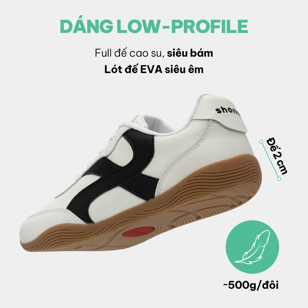 Giày Thể Thao Sneaker Unisex Shondo Class 7 Phối Da Microfiber Đi Học Đi Chơi Nhiều Màu | BigBuy360 - bigbuy360.vn