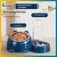 BVY 2 trong 1 Bát cho thú cưng Bộ cấp nước tự động Bát cho chó mèo nghiêng cao cho thức ăn khô ướt Không có bát lộn xộn cho trạm chăm sóc thú cưng tại nhà.