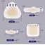 Miếng Dán Chân Chống Xước Silicon Dán Vỉ Dán Giày Cao Gót Nữ Gel Gót Dán Chống Xước Chân Miếng Dán Nửa Kích Thước Miếng Dán Gót Miếng Dán