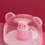 Trong kho Kids 'xách tay gấu Talc hộp-du lịch Puff container cho sử dụng hàng ngày cá tuyết